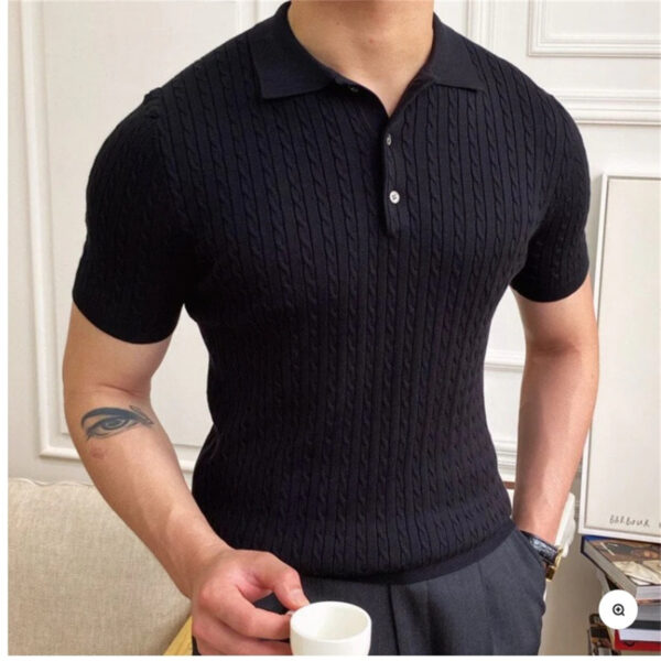 Men's Four-way Stretch Polo Shirt - Image 2