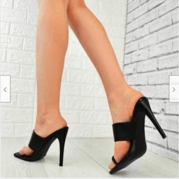 Woman Shoes European And American Foreign Trade Wish Fashion Stiletto High Heel Flip Flops - Image 5