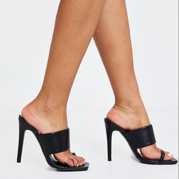 Woman Shoes European And American Foreign Trade Wish Fashion Stiletto High Heel Flip Flops - Image 4