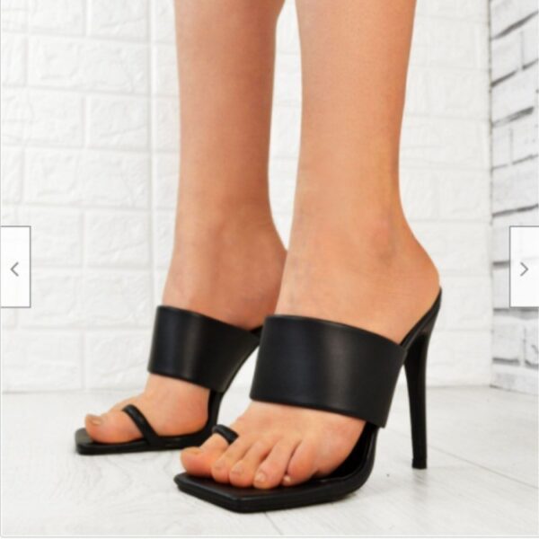 Woman Shoes European And American Foreign Trade Wish Fashion Stiletto High Heel Flip Flops - Image 3