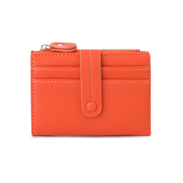 Women Short Wallets PU Leather Plaid Female Purses Solid Card Holder Wallet Fashion Woman Small Wallet With Coin Purse - Image 3