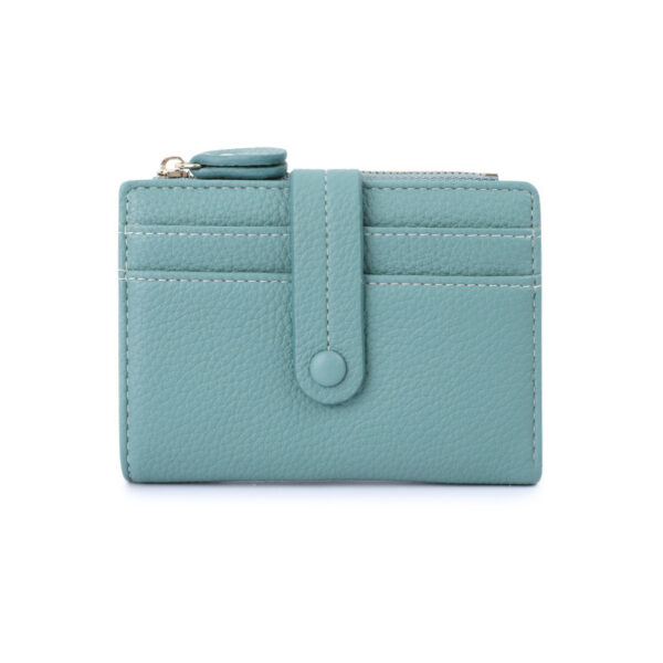Women Short Wallets PU Leather Plaid Female Purses Solid Card Holder Wallet Fashion Woman Small Wallet With Coin Purse - Image 4