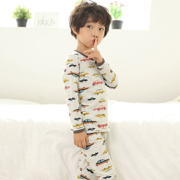 Children's cotton clothes suit - Image 4