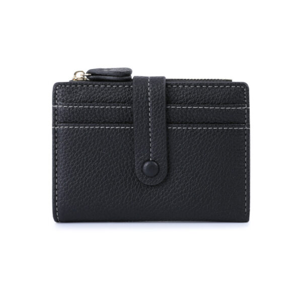 Women Short Wallets PU Leather Plaid Female Purses Solid Card Holder Wallet Fashion Woman Small Wallet With Coin Purse - Image 7