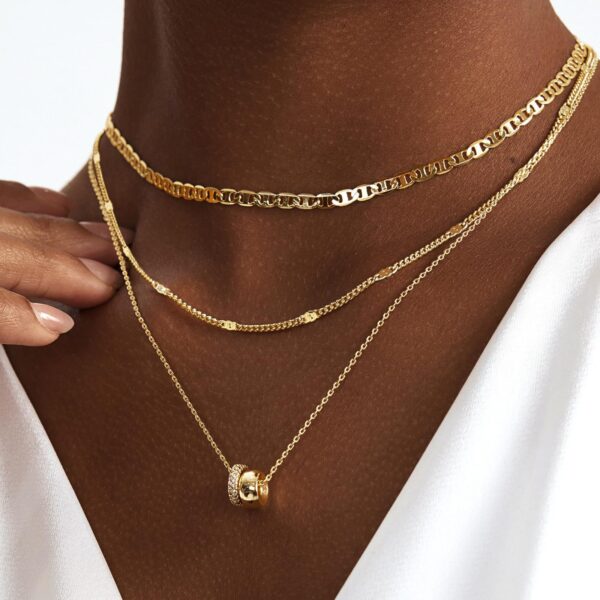 Necklace Zircon-laid Necklace Suit Women - Image 5